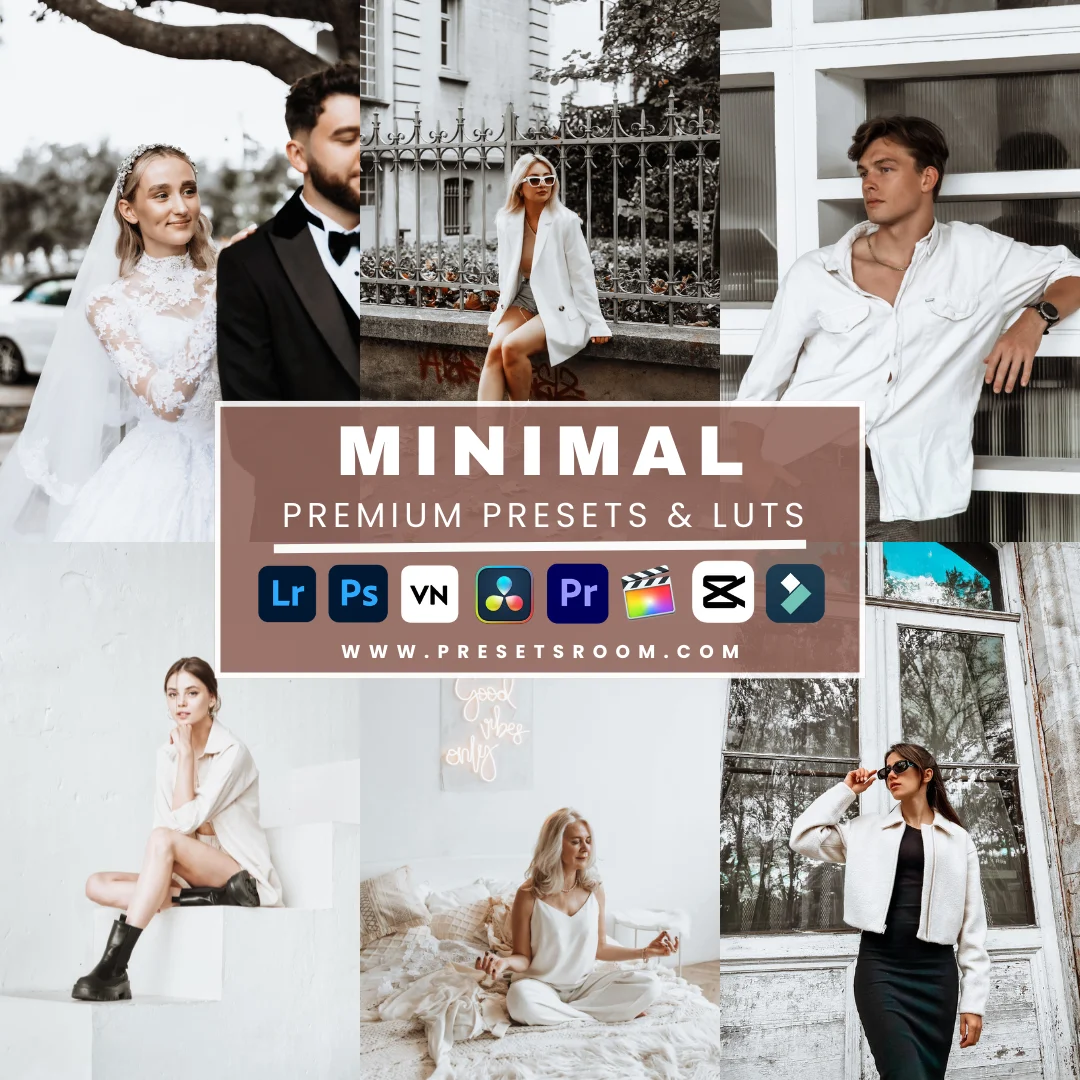 Minimal lightroom presets & luts collection