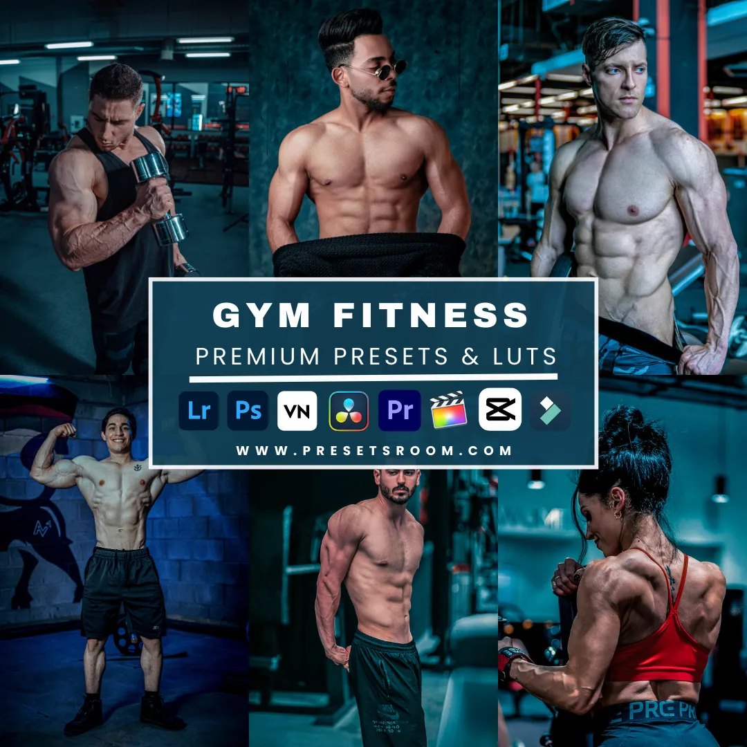 Fitness gym lightroom presets & luts Collection