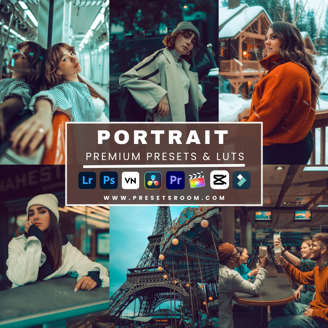 Portrait lightroom presets & luts Collection