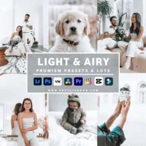 Light and Airy lightroom presets & luts collection