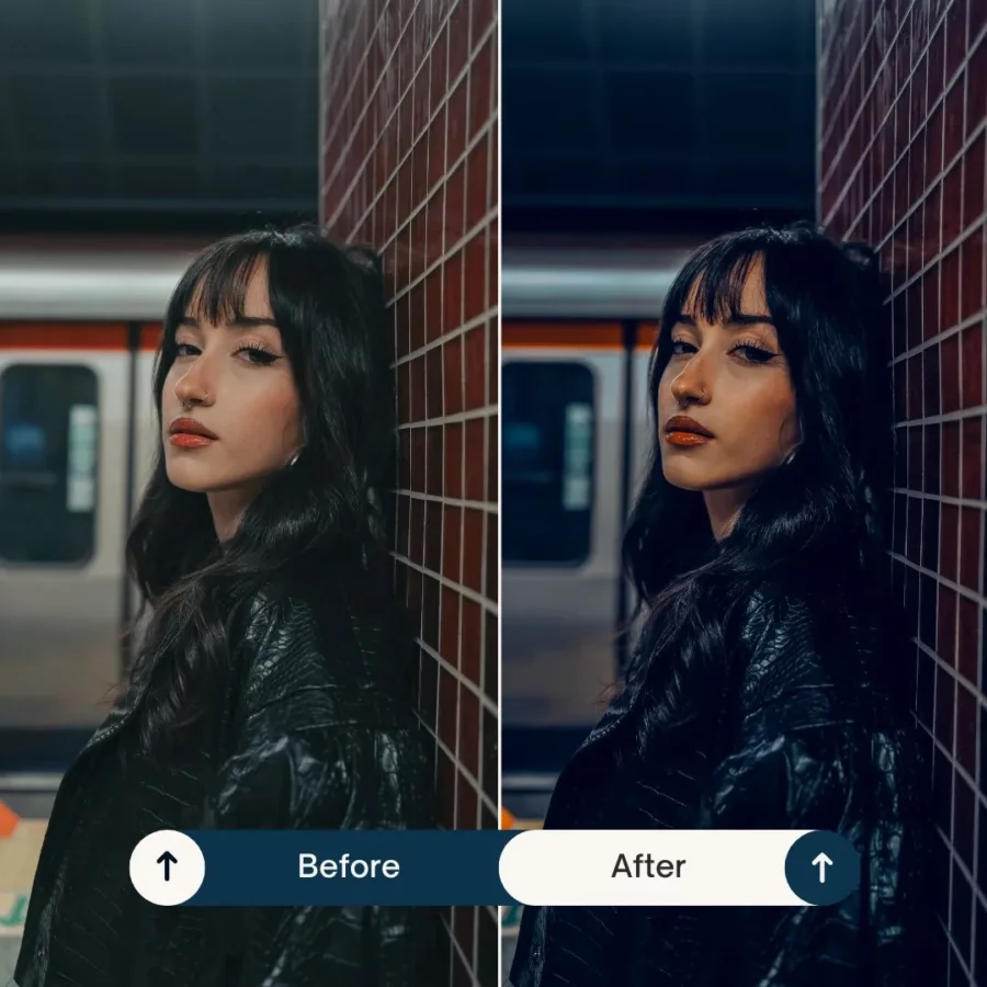 Dark Blue lightroom presets & luts collection