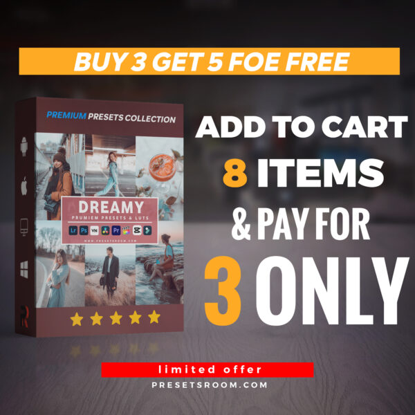 Dreamy lightroom presets & luts collection