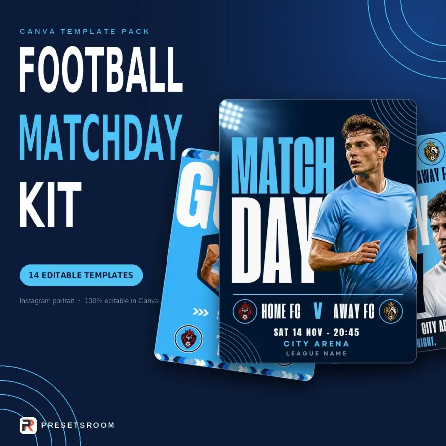Football Poster Templates – 14 Editable Canva Football Templates