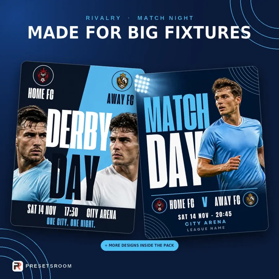 Football Poster Templates – 14 Editable Canva Football Templates